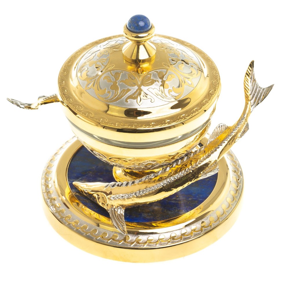 Икорница подарочная ДВЕ СТЕРЛЯДКИ 072123889
