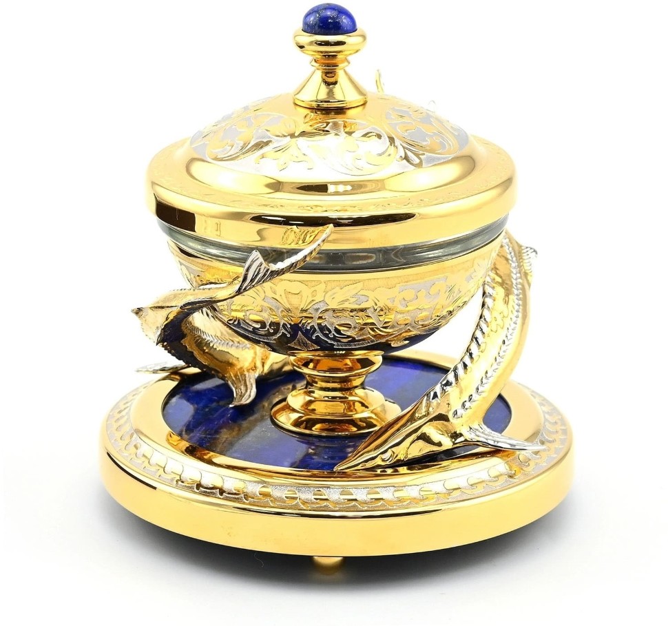 Икорница подарочная ДВЕ СТЕРЛЯДКИ 072123889