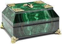 Ларец из малахита МАЛАХИТОВЫЕ УЗОРЫ 037rk.3200163-3