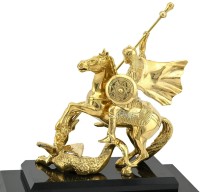 Часы каминные из малахита ГЕОРГИЙ ПОБЕДОНОСЕЦ AZRK-3200-528ct