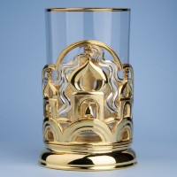 Подстаканник подарочный МАЛИНОВЫЙ ЗВОН (Золочение, серебрение) 061.L119G Подстаканник подарочный МАЛИНОВЫЙ ЗВОН (Золочение, серебрение) 061.L119G