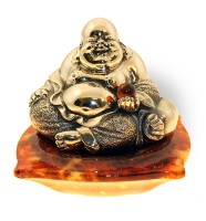 Сувенир из янтаря БУДДА НА ПОДУШКЕ Buddha