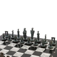 Шахматы подарочные из камня и бронзы ИДОЛЫ AZY-124907
