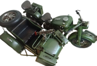 Модель. Мотоцикл АРМЕЙСКИЙ МОТОЦИКЛ С КОЛЯСКОЙ BMW R75 войск Вермахта RD-0910-E-1497