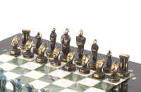 Шахматы подарочные из камня и бронзы ИДОЛЫ  AZY-119671