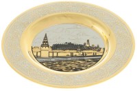 Тарелка с гравюрой МОСКОВСКИЙ КРЕМЛЬ AZY-128441