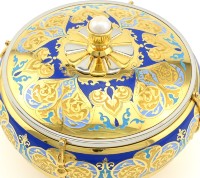 Шкатулка подарочная ЖЕМЧУЖИНА с эмалью AZRK-3331-044-3 Шкатулка подарочная ЖЕМЧУЖИНА с эмалью AZRK-3331-044-3