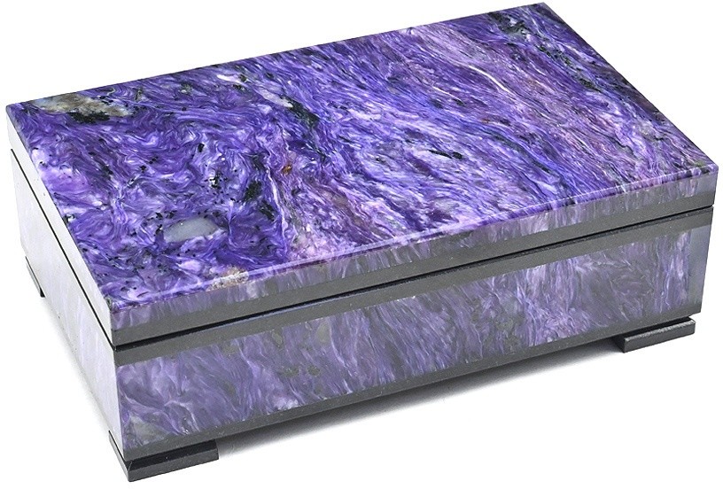 Шкатулка из чароита AZRK-3410428 Шкатулка из чароита AZRK-3410428