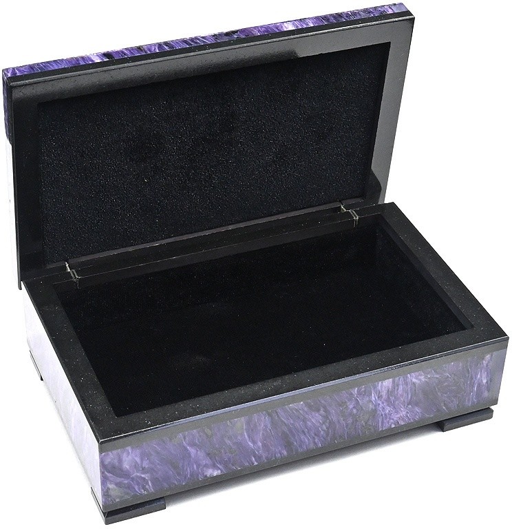 Шкатулка из чароита AZRK-3410428 Шкатулка из чароита AZRK-3410428