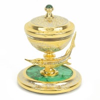 Икорница с малахитом ОСЁТР 0728678