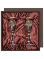 Набор из 2-х бокалов для вина/шампанского ТИГР в подарочной коробке GP-10059304