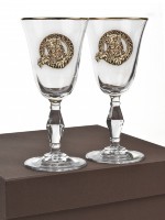 Набор из 2-х бокалов для вина/шампанского ТИГР в подарочной коробке GP-10059304