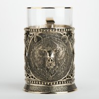 Подстаканник подарочный для чая МЕДВЕДЬ 3D 061.L1139 Подстаканник подарочный для чая МЕДВЕДЬ 3D 061.L1139