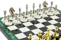 Эксклюзивные шахматы из малахита и бронзы КЛАССИКА 037rk2728
