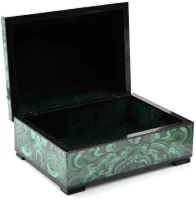 Ларец для драгоценностей из малахита ЛЮКС 037rk.3200158-1
