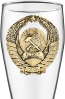Бокал для пива в картонной коробке ГЕРБ СССР GP-13000773