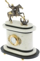 Часы каминные из мрамора ГЕОРГИЙ ПОБЕДОНОСЕЦ 072129550 Часы каминные из мрамора ГЕОРГИЙ ПОБЕДОНОСЕЦ 072129550