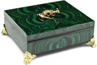 Шкатулка для драгоценностей из малахита ЯЩЕРКА 037rk.3200184-7 Шкатулка для драгоценностей из малахита ЯЩЕРКА 037rk.3200184-7