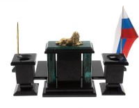 Настольный письменный набор из змеевика ЛЕВ 072129933