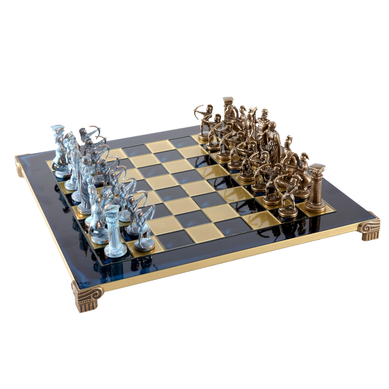 Купить шахматы рф. Шахматы Manopoulos sk19cblu. Шахматный набор "лучники античные войны". Шахматы подарочные. Шахматы большие напольные.