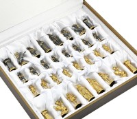 Шахматы подарочные из малахита ВИКИНГИ 037rk.3202722