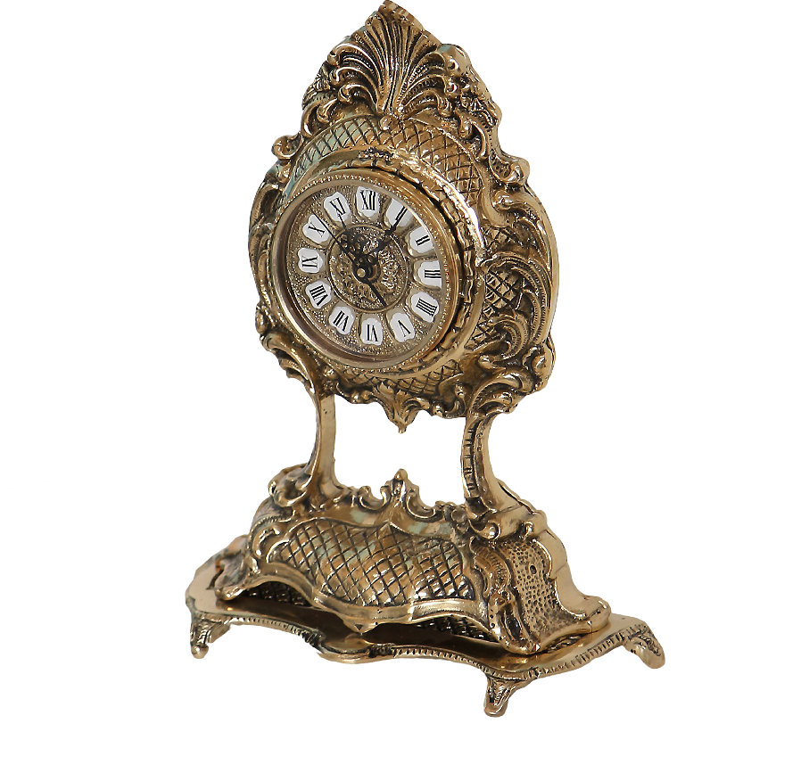 Часы каминные из бронзы ФЛОРА BP-03064-D