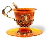 Чашка чайная из янтаря ЕКАТЕРИНА Br-1003