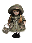 Кукла фарфоровая на подставке YF-12639