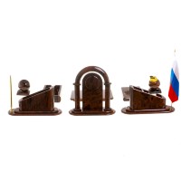 Письменный набор для руководителя из обсидиана ГРЕНАДА AZY-124722