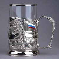 Подстаканник никелированный ВКС РОССИИ 061.L101N
