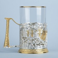 Подстаканник ЭНЕРГЕТИКИ (золочение, серебрение) 061.L1107/3G Подстаканник ЭНЕРГЕТИКИ (золочение, серебрение) 061.L1107/3G