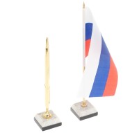 Письменный набор из мрамора с бюваром и лотком ГЕРБ А4 072126891