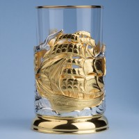 Подстаканник ПАРУСНИК (золочение, серебрение) 061.L1068/3G Подстаканник ПАРУСНИК (золочение, серебрение) 061.L1068/3G