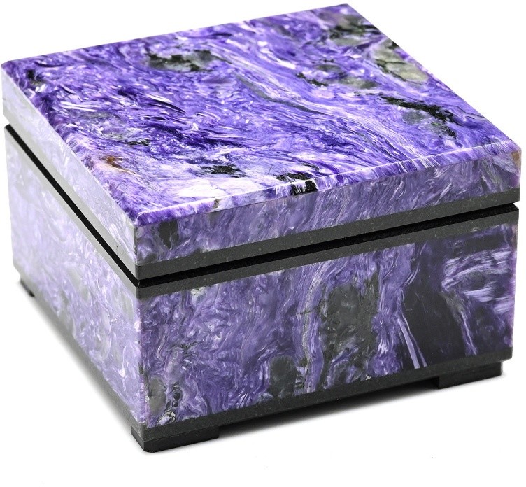 Шкатулка для драгоценностей из чароита AZRK-3410420dm