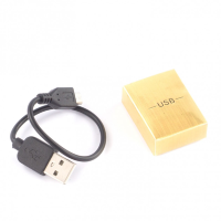Зажигалка электронная с зарядкой USB из чароита AZY-122449