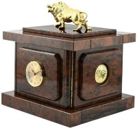 Часы-сейф из обсидиана-ЛЕВ AZRK-1450-444