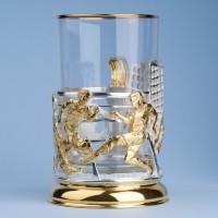 Подстаканник ФУТБОЛ (золочение, серебрение) 061.L1100/3G Подстаканник ФУТБОЛ (золочение, серебрение) 061.L1100/3G
