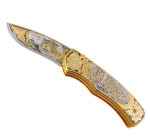 Складной нож подарочный ТИГРЫ AZS029Г4М-63