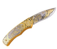 Складной нож подарочный ТИГРЫ AZS029Г4М-63