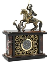 Часы каминные ГЕОРГИЙ ПОБЕДОНОСЕЦ из яшмы AZRK-3301-231 Часы каминные ГЕОРГИЙ ПОБЕДОНОСЕЦ из яшмы AZRK-3301-231