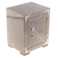 Сейф средний из натурального коричневого мрамора AZY-124372