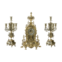 Часы каминные с канделябрами AHS BP-2708136-D Часы каминные с канделябрами AHS BP-2708136-D