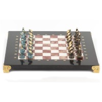 Шахматы подарочные из камня и бронзы ИДОЛЫ AZY-119381