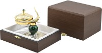 Икорница подарочная с малахитом РАКУШКА 037rk0317