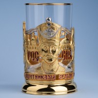Подстаканник ЗАЩИТНИКИ ОТЕЧЕСТВА (золочение, серебрение) 061.L1024G Подстаканник ЗАЩИТНИКИ ОТЕЧЕСТВА (золочение, серебрение) 061.L1024G