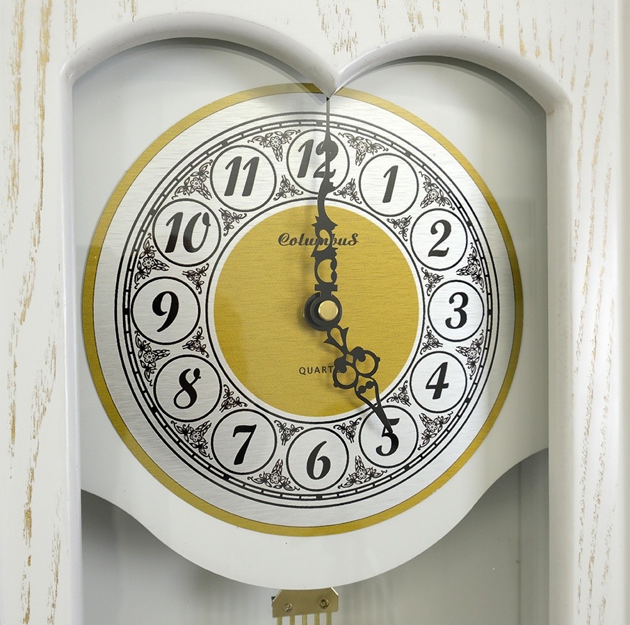 Часы настенные Columbus Co-1834-PG-WH Часы настенные Columbus Co-1834-PG-WH