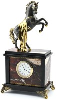 Часы каминные из яшмы КОНЬ AZRK-3301272rb Часы каминные из яшмы КОНЬ AZRK-3301272rb