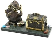 Статуэтка ГНОМ С СУНДУКОМ на подставке из змеевика 037rk.1350955