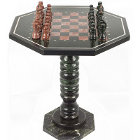 Шахматный стол из камня КЛАССИКА AZY-7825