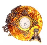 Часы из янтаря - ВОЛОГОДСКИЕ УЗОРЫ 048.Br-24